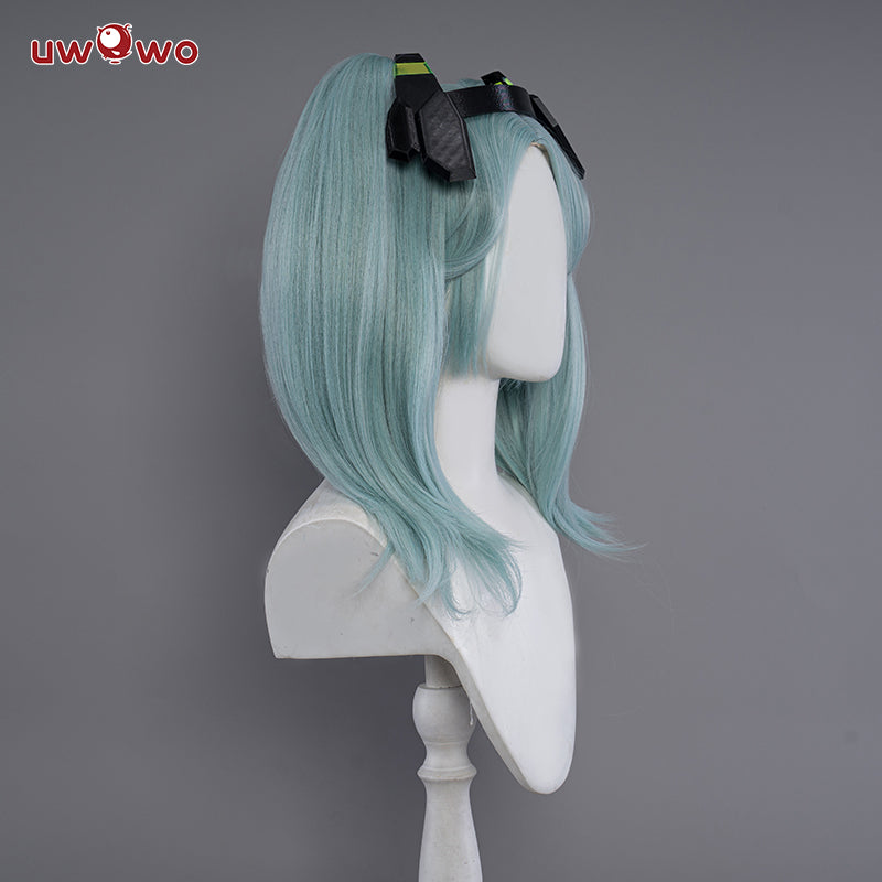 【Pre-sale】Uwowo Anime Cyberpunk: Edgerunners Cosplay Rebecca Cosplay Wig Light Blue Hair With Ponytail - Uwowo Cosplay