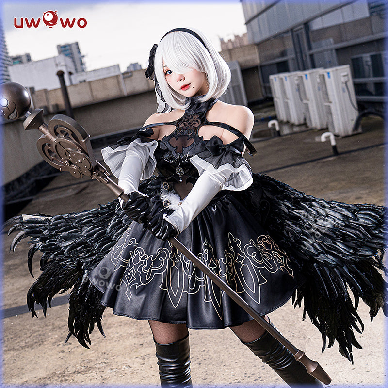 Uwowo×DISHWASHER1910 Nier: Automata Fanart 2B Mahou Shojou Magical Girl Cosplay Costume - Uwowo Cosplay