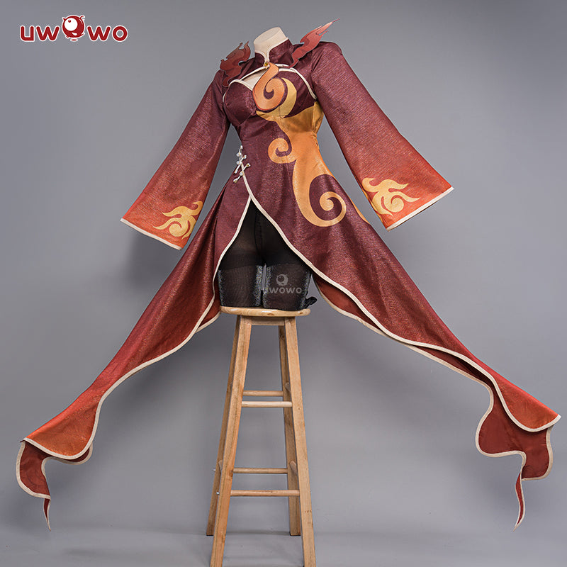 【In-Stock】Uwowo Genshin Impact: Indarias Pyro Yakshas Liyue Female Cosplay Costume - Uwowo Cosplay