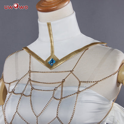 UWOWO Anime Overlord Albedo Cosplay Plus Size White Dress Costume - Uwowo Cosplay