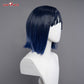 Uwowo Genshin Impact Yelan Liyue Hydro Female Cosplay Wig Short Blue Hair - Uwowo Cosplay