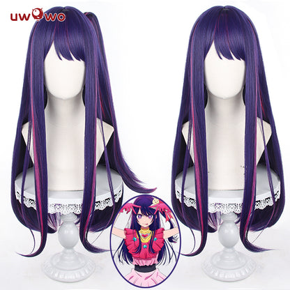 Uwowo Anime Oshi no Ko Cosplay Hoshino Ai Cosplay Wig Purple Long Hair