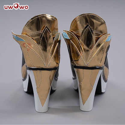 Uwowo Game Genshin Impact Liyue Cryo Shenhe Cosplay Costume Shoes - Uwowo Cosplay