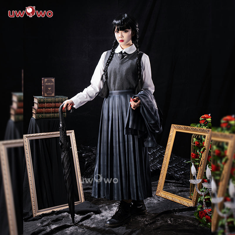 【Pre-sale】Uwowo Wednesday Addams School Uniform Cosplay Costume - Uwowo Cosplay