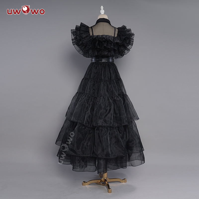 In Stock】Uwowo Wednesday Addams Rave'N Dance Black Gothic Prom Dress –  Uwowo Cosplay