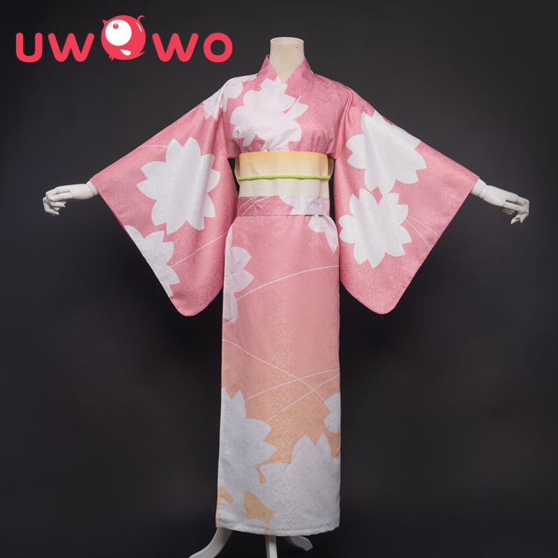 【Clearance Sale】Uwowo Demon Slayer: Kimetsu no Yaiba Summer Festival Ver. Kimono Kanao Tsuyuri Cosplay Costume - Uwowo Cosplay