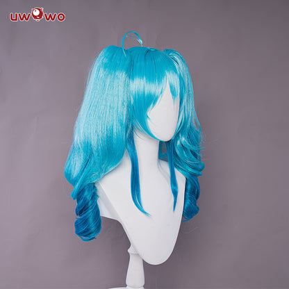 Uwowo Hatsunee Miku Little Devil cosplay Costume 50CM Long Blue Wig - Uwowo Cosplay