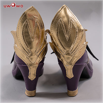 Uwowo Game Genshin Impact Keqing Yuheng Liyue Qixing Cosplay Costume Shoes - Uwowo Cosplay