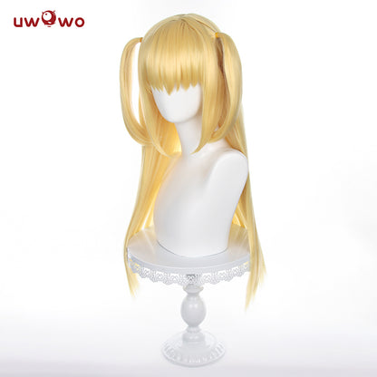 Uwowo Anime Death Note Cosplay Wig Misa Cosplay Wig Yellow Long Hair
