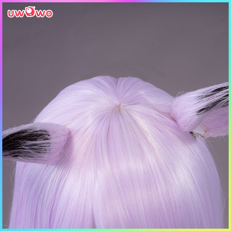 Uwowo Uma Musume Mejiro McQueen Cosplay Wig 70cm Bright lavender Long Straight Hair+Ear - Uwowo Cosplay