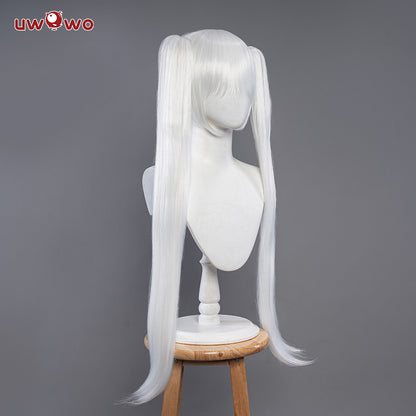 Uwowo Rurudo Action Figure Style Elle Angel Police Cosplay Wig White 30CM+85CM Ponytail - Uwowo Cosplay