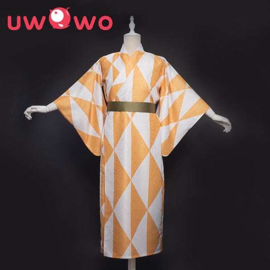 【Clearance Sale】Uwowo Demon Slayer: Kimetsu no Yaiba Summer Festival Ver. Kimono Zenitsu Agatsuma Cosplay Costume - Uwowo Cosplay