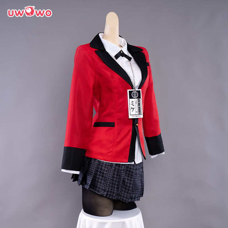 Anime Kakegurui Runa Yomozuki Cosplay Costume Girls Kawaii Cute Long Coat  with Striped Socks mp005893 - AliExpress
