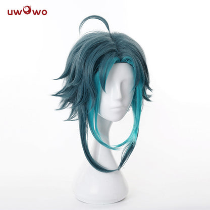 【Pre-sale】Uwowo Genshin Impact Cosplay Wig Xiao wig Short Light Green Hair - Uwowo Cosplay