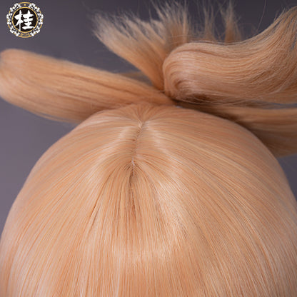 Uwowo Game Genshin Impact Yoimiya Cosplay Wig 25cm Gold Hair - Uwowo Cosplay