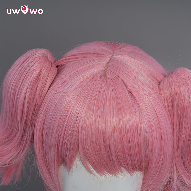 Uwowo Anime Puella Magi Madoka Magica Cosplay  Wig Kaname Madoka Wig Short Pink Hair