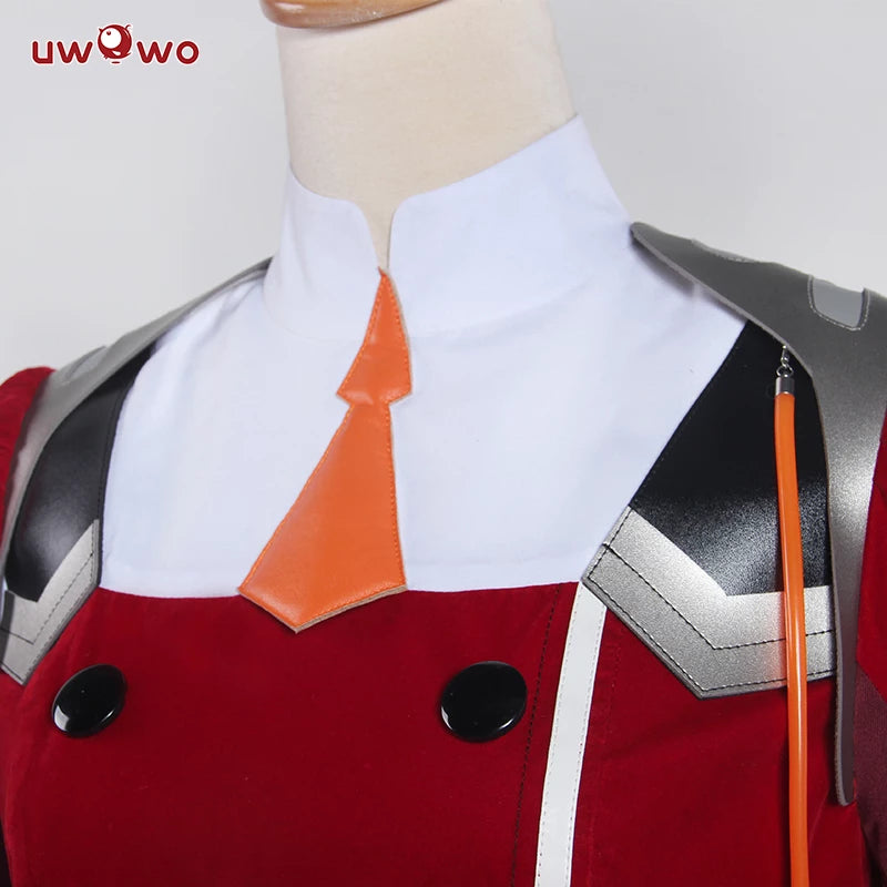 Uwowo Anime DARLING in the FRANXX: 002 Zero Two Uniform Cosplay Costume - Uwowo Cosplay