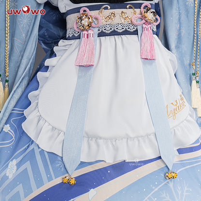 Uwowo Genshin Impact Fanart Ayaka Maid Dress Cosplay Costume - Uwowo Cosplay