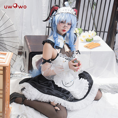 【In Stock】Uwowo Genshin Impact Fanart Ganyu Cocogoat Milk Maid Cosplay Costume