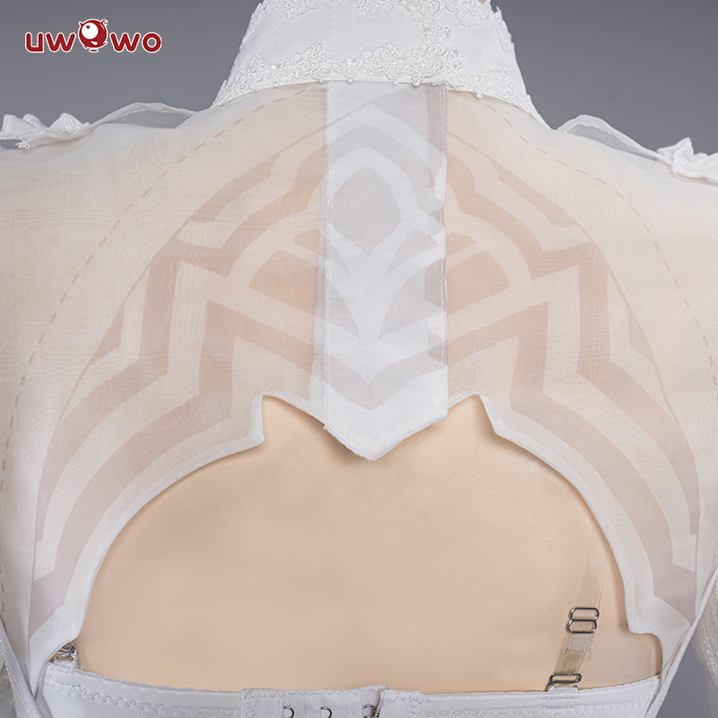 【In Stock】Uwowo Nier: Automata 2B White Wedding Dress Bride Cosplay Costume - Uwowo Cosplay