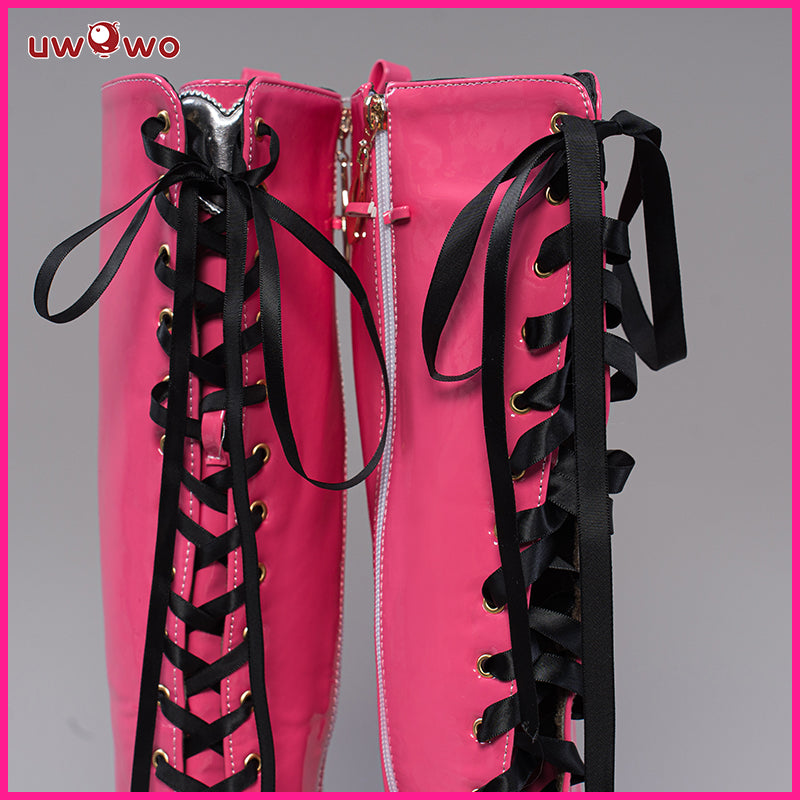 【Pre-sale】Uwowo Monster High Cosplay Shoes Draculaura Shoes Pink Boots - Uwowo Cosplay