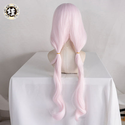 UWOWO Nekopara Vanilla Cosplay Wig 80cm long twin-tail Light pink hair Matte Synthetic Heat Resistant Fiber - Uwowo Cosplay