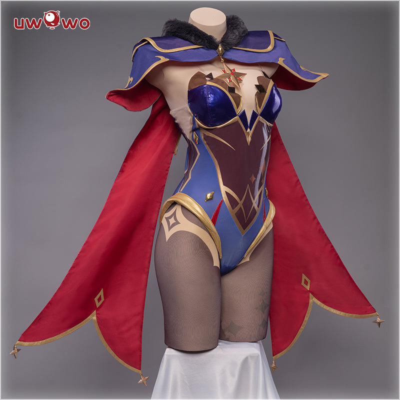 Uwowo Game Genshin Impact Plus Size Cosplay Mona Megistus Astral Reflection Costume Cute Enigmatic Astrologer Bodysuit - Uwowo Cosplay
