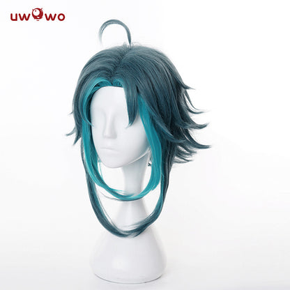 【Pre-sale】Uwowo Genshin Impact Cosplay Wig Xiao wig Short Light Green Hair - Uwowo Cosplay