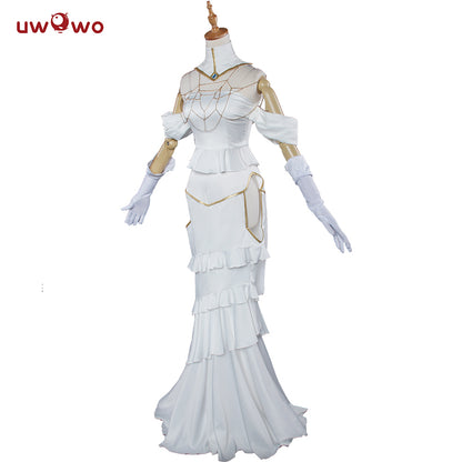 UWOWO Anime Overlord Albedo Cosplay Plus Size White Dress Costume - Uwowo Cosplay