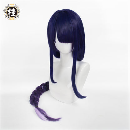 Uwowo Game Genshin Impact Inazuma Baal Raiden Shogun Cosplay Wig 105cm Long braided Hair - Uwowo Cosplay