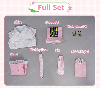 Uwowo V Singer Classic Sakura Pink Dress Cosplay Costume
