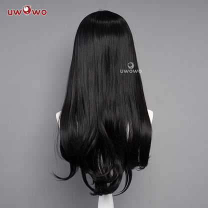 Uwowo Mange Anime Cosplay Chainsaw Man Cosplay Wig Mitaka Asa Wig Long Black Hair - Uwowo Cosplay