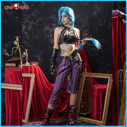 Uwowo Game League of Legends Cosplay LOL Cos Jinx Cosplay LOL Arcane Young Ver Jinx Costume - Uwowo Cosplay