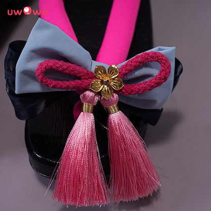 【In Stock】Uwowo Game Genshin Impact Kamisato Ayaka Frostflake Heron Cosplay Shoes - Uwowo Cosplay