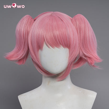 Uwowo Anime Puella Magi Madoka Magica Cosplay  Wig Kaname Madoka Wig Short Pink Hair