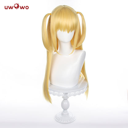 Uwowo Anime Death Note Cosplay Wig Misa Cosplay Wig Yellow Long Hair
