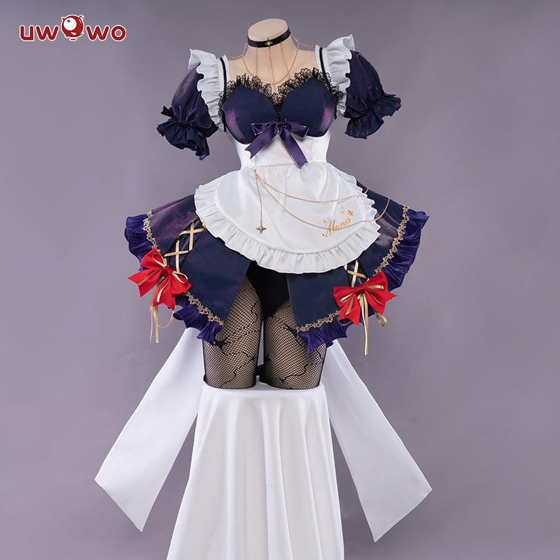 Exclusive Uwowo Game Genshin Impact Mona Maid Fanart Ver Cosplay Costume - Uwowo Cosplay