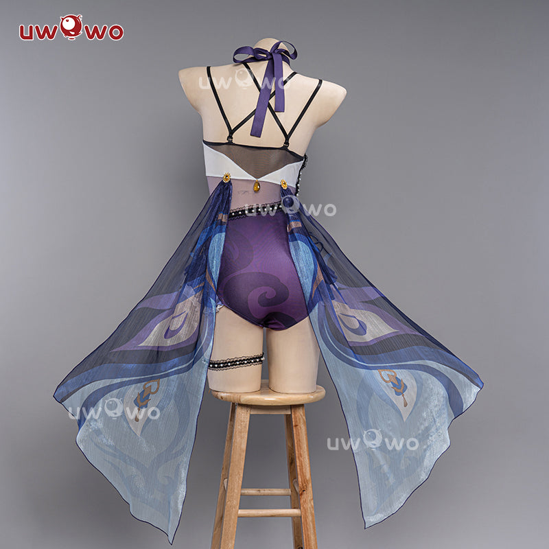 【In Stock】Exclusive Uwowo Genshin Impact Fanart keqing Swimsuit Cosplay Costume