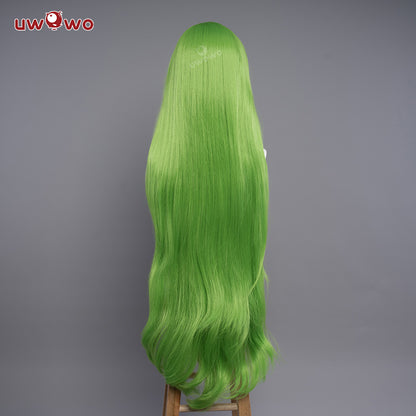 【Pre-sale】Uwowo Anime Code Geass Fanart: C.C. Black Bride Lelouch Lamperouge Suit Couple Cosplay Wig 100cm Long Green Hair - Uwowo Cosplay
