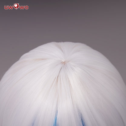 【Pre-sale】Uwowo Cosplay Gawr Gura Cosplay Wig Shark GAWRGURA 40cm White Blue Gradient Wig - Uwowo Cosplay