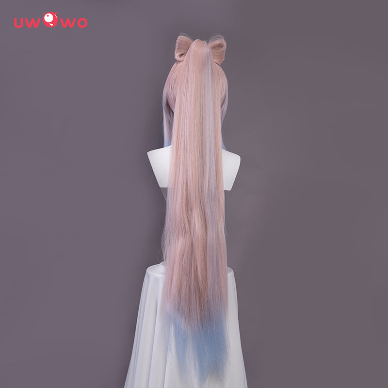 Uwowo Genshin Impact Sangonomiya Kokomi Cosplay Wig 110cm Ponytail