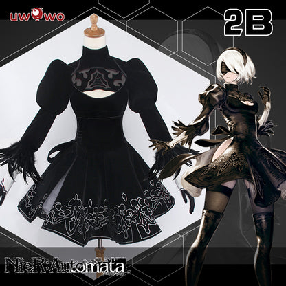 【Pre-sale】Uwowo Game Nier: Automata YoRHa No.2 Type B 2B Cosplay Costume - Uwowo Cosplay