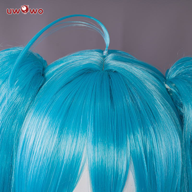 Uwowo Hatsunee Miku Little Devil cosplay Costume 50CM Long Blue Wig - Uwowo Cosplay