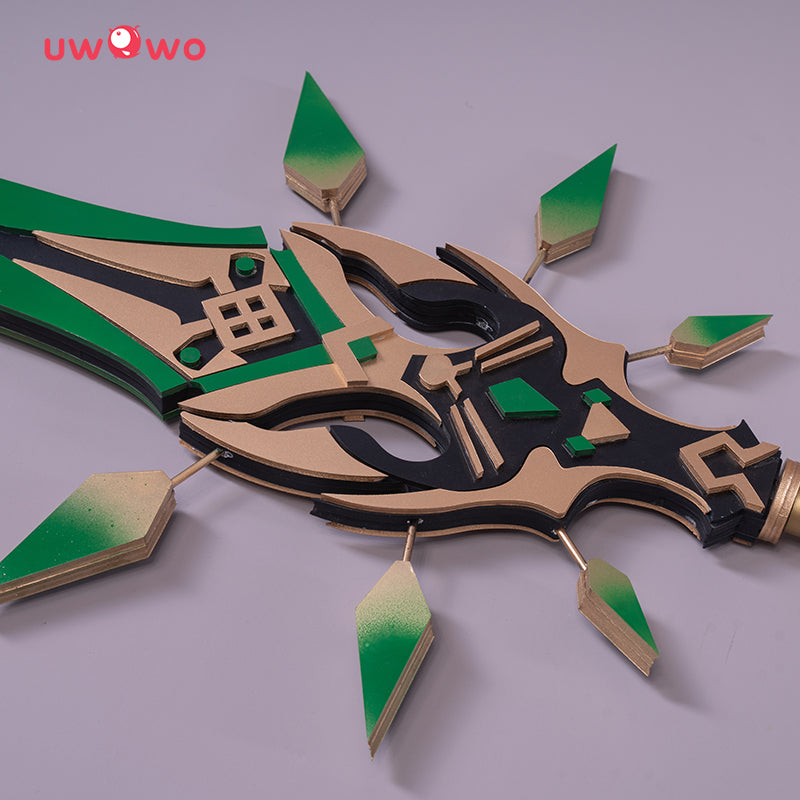 Uwowo Game Genshin Impact Weapons Xiao Primordial Jade Winged-Spear Cosplay Props Polearms Props - Uwowo Cosplay