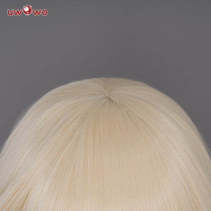 【Pre-sale】Uwowo Anime/Manga Chobits Chii Lolita Pink Bow Clamp Wig Light Yellow Long hair - Uwowo Cosplay
