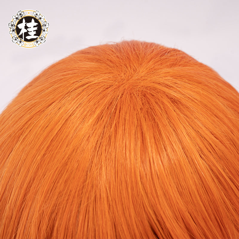 UWOWO Anime Bungou Stray Dogs Nakahara Chuya Cosplay Wig 50cm Curly Dirty Orange Hair - Uwowo Cosplay