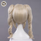 Uwowo Game Genshin Impact Barbara Shining Idol Cosplay Wig Deaconess 40cm Linen Twin tail Hair - Uwowo Cosplay