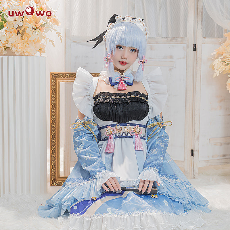 In Stoock】Uwowo Genshin Impact Fanart Ayaka Maid Dress Cosplay