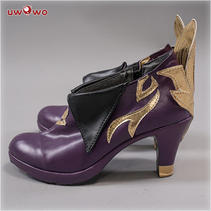 Uwowo Game Genshin Impact Keqing Yuheng Liyue Qixing Cosplay Costume Shoes - Uwowo Cosplay