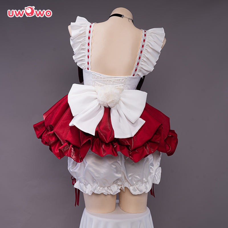 Exclusive authorization Uwowo Game Genshin Impact Fanart Maid Ver Klee Maid Cosplay Costume - Uwowo Cosplay